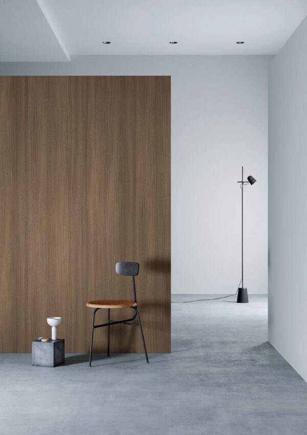 3M DI-NOC FW-1273 Handcrafted Wood Teak render on a wall