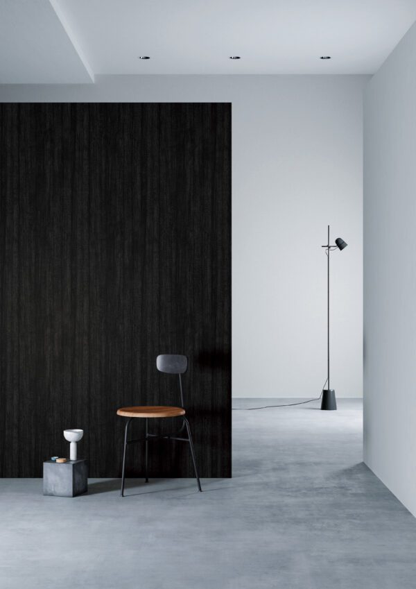 3M DI-NOC FW-1757 Charcoal Design Wood render on a wall