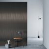 ME-1684 Black Titanium architectural finish on a wall