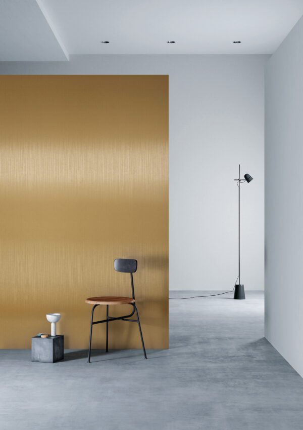 3M DI-NOC ME-486 Brushed Brass on a wall