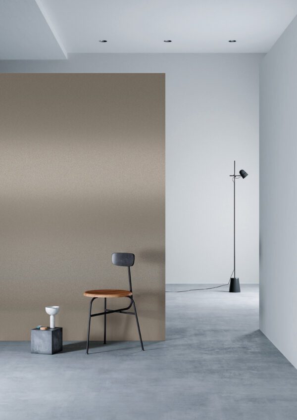 3M DI-NOC Metallic Architectural Finish PA-046 Pale Brass installation render on a wall