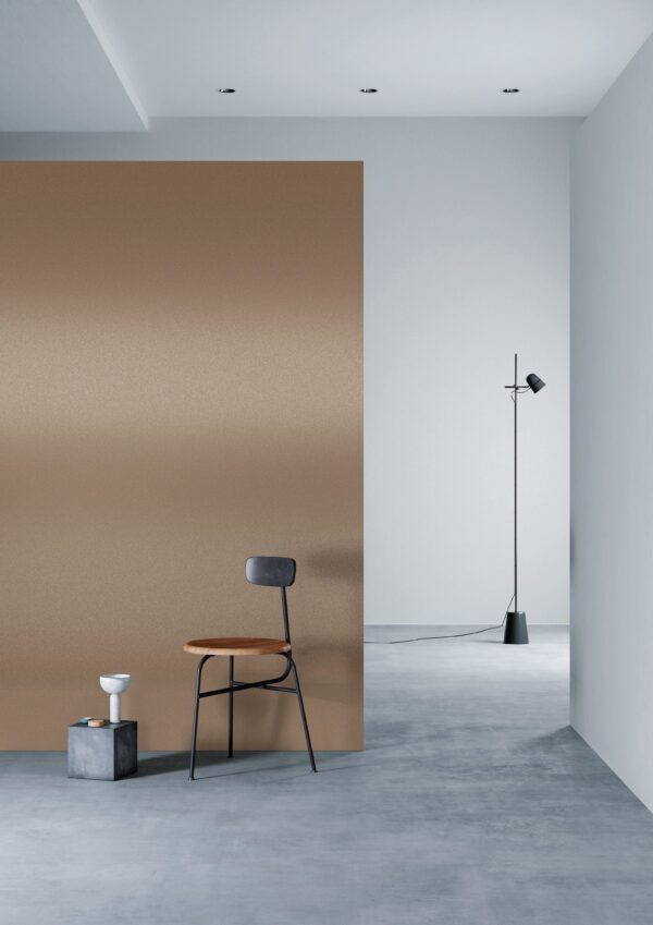 3M DI-NOC Metallic Architectural Finish PA-320 Rose Gold installation render on a wall