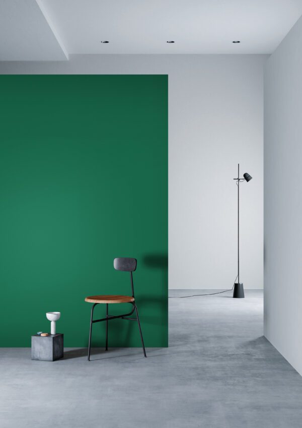 3M DI-NOC Solid Colour Architectural Finish PS-135 Chameleon Green installation render on a wall