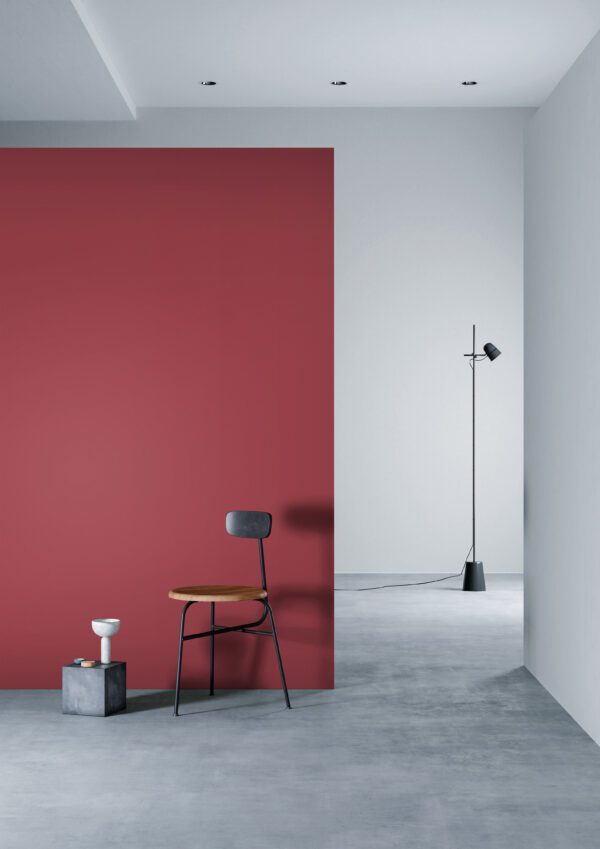 3M DI-NOC Solid Colour Architectural Finish PS-1455 Teaberry installation render on a wall