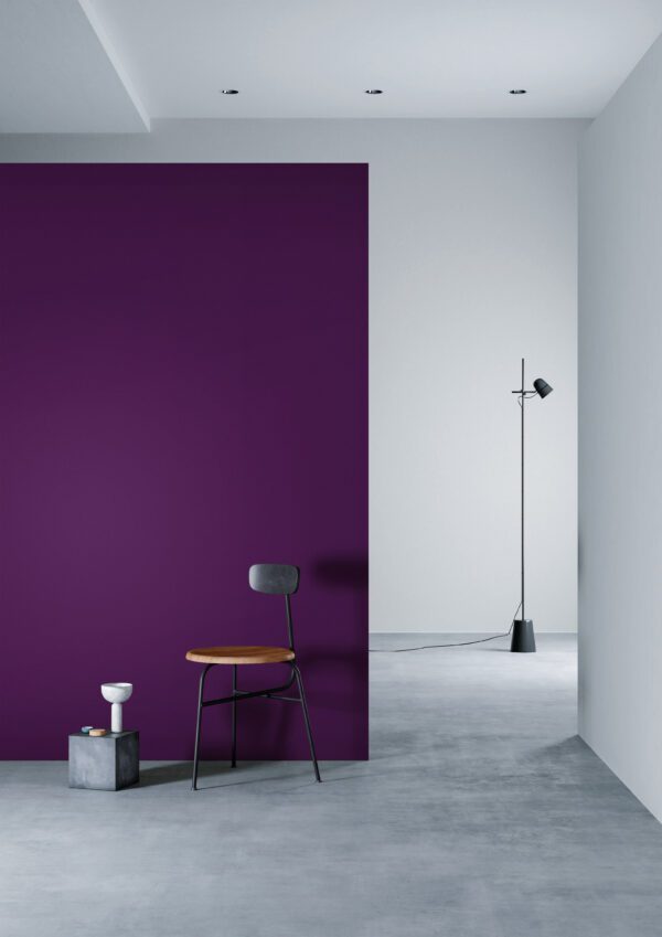 3M DI-NOC Solid Colour Architectural Finish PS-1457 Galaxy Purple installation render on a wall