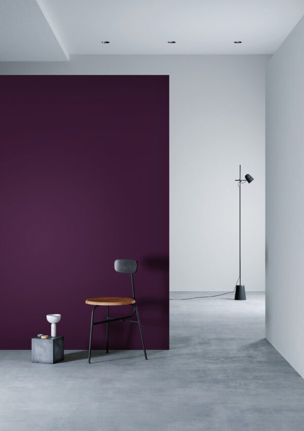 3M DI-NOC Solid Colour Architectural Finish PS-1824 Triple Berry installation render on a wall