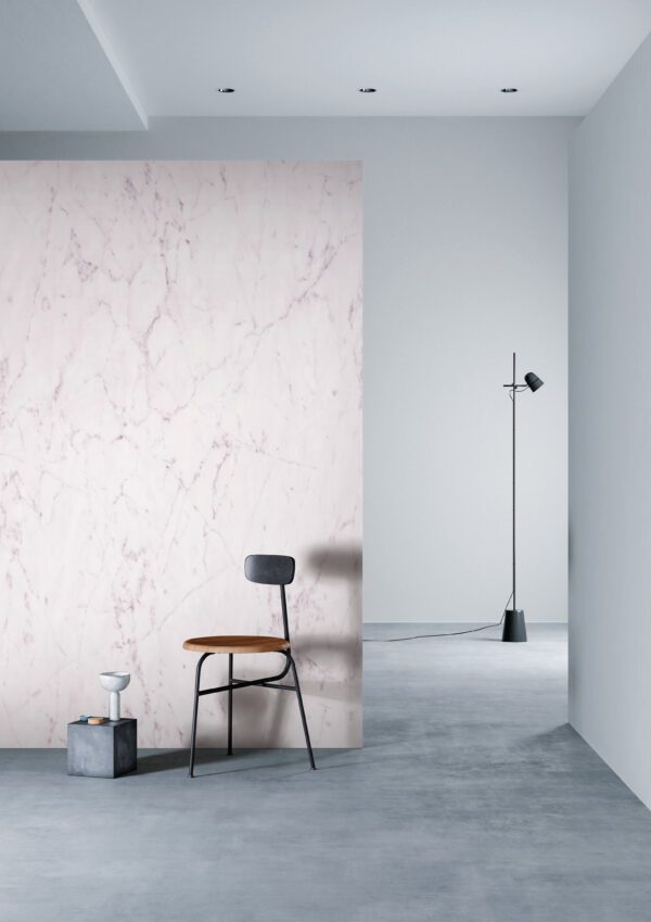 3M DI-NOC Earth & Stone Architectural Finish ST-011AR Burnished Lilac Marble installation render on a wall