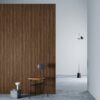 3M DI-NOC WG-1196 Korina Black Limba installation render on a wall