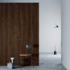 3M DI-NOC WG-1836 Hearth Brown Walnut installation render on a wall