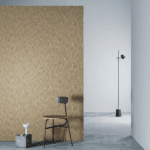 3M DI-NOC Textile Metallic Architectural Finish NU-2178 Champagne Gold installation render on a wall