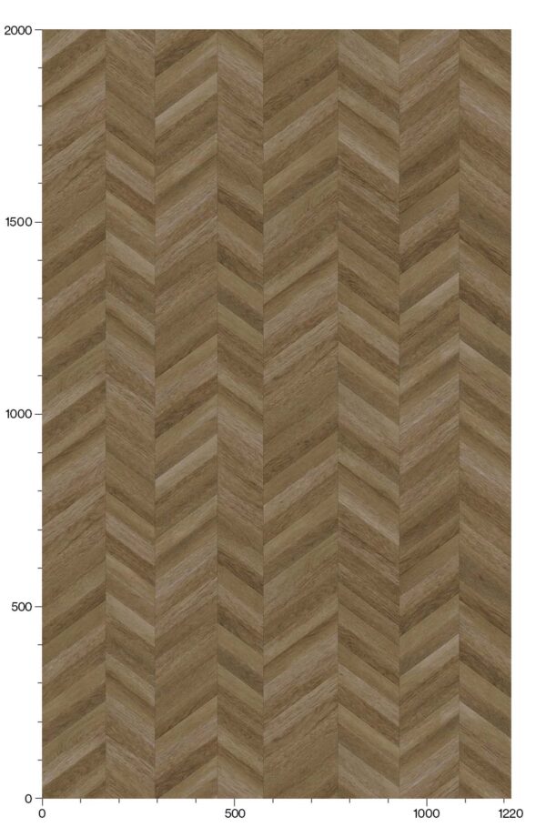 3M DI-NOC Architectural Finish FW-2426 Herringbone Oak to scale