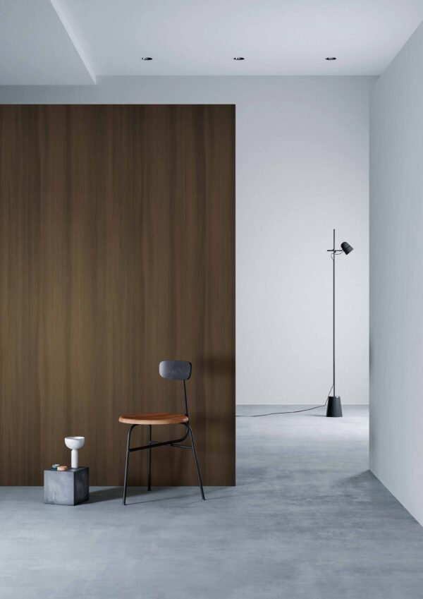 Interior wall render of 3M DI-NOC Architectural Finish FW-2427 Noyer Noir Walnut