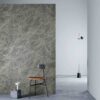 Interior wall render of 3M DI-NOC Matte Architectural Finish ST-2534MT Nordic Gray Marble
