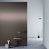 Interior wall render of 3M DI-NOC Architectural Finish VM-2366 Black Zirconium Mesh